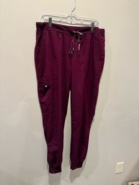 Medcouture Wine Jogger Scrubs - Touch